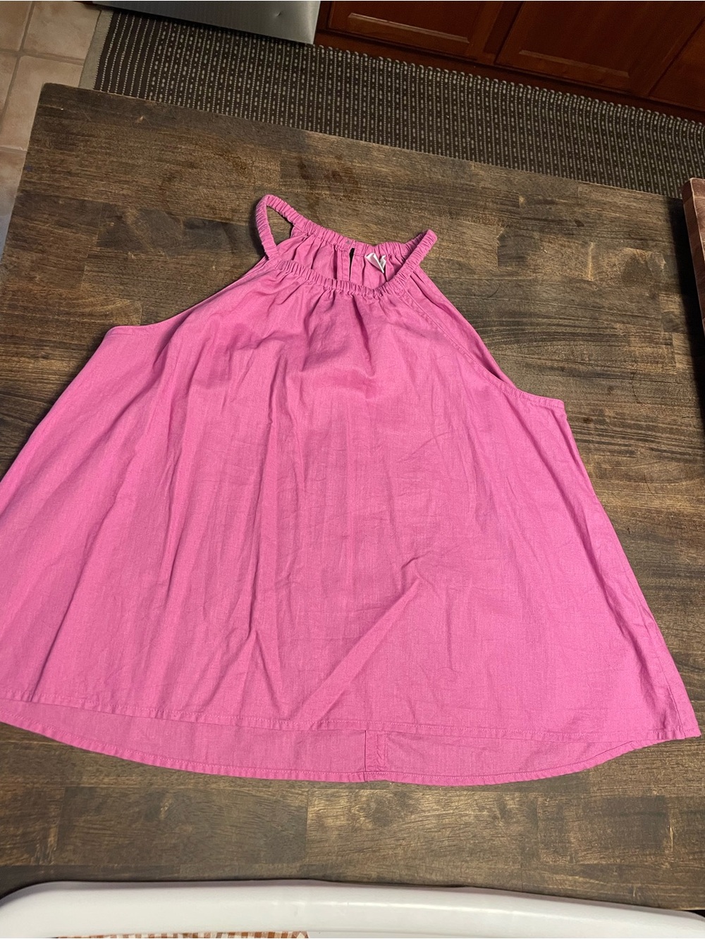 GAP Bright Pink Halter Swing Tank